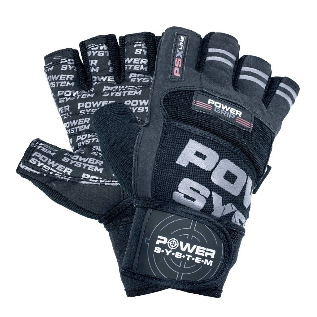 Рукавички для фітнесу Power System PS-2800 Power Grip Black XXL (PS-2800_XXL_Black) - зображення 1