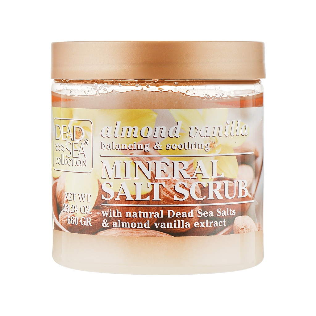 Скраб для тіла Dead Sea Collection з мінералами Мертвого моря, олією мигдалю і ванілі 660 г (830668009677) - зображення 1