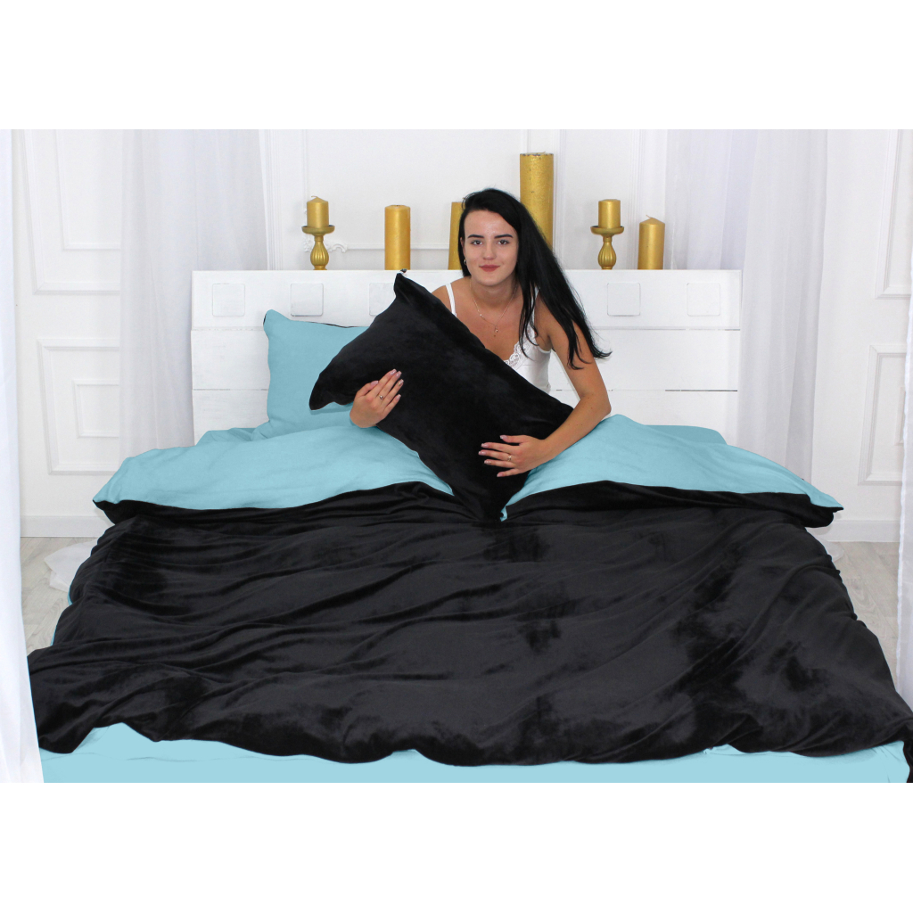 Постільна білизна MirSon Велюр Winter Terry 28-0043 Spurge Євро (2200004025667) - зображення 4