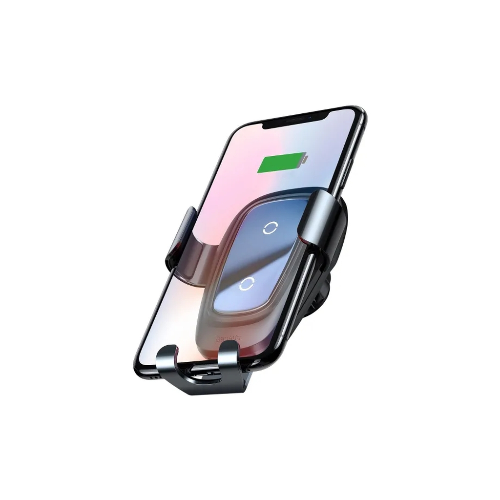 Універсальний автотримач Baseus Metal Gravity with technology Qi 10W (WXYL-B0A) - зображення 5