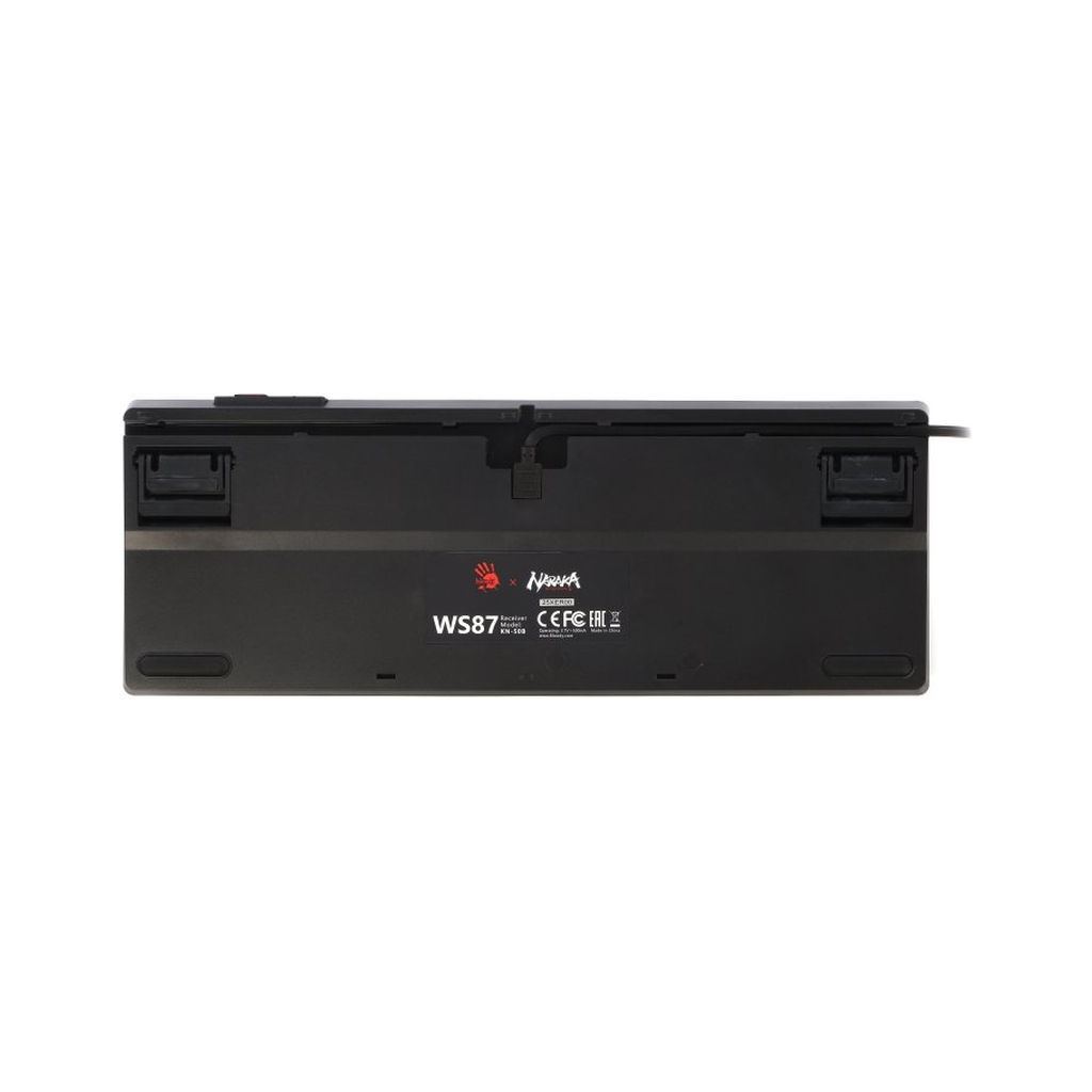 Клавіатура A4Tech Bloody WS87 Naraka Wireless/Bluetooth Black/Red (4711421001113) - изображение 7