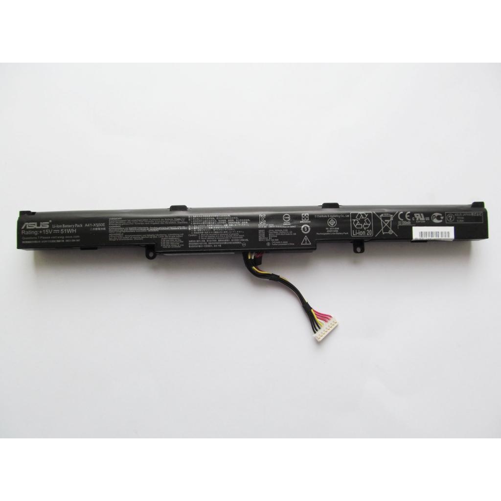 Акумулятор до ноутбука ASUS X450J A41-X550E, 51Wh (3400mAh), 4cell, 15V, Li-ion (A47481) - зображення 2