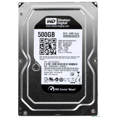 Жорсткий диск 3.5"  500Gb WD (#WD5003AZEX-FR#) - зображення 1