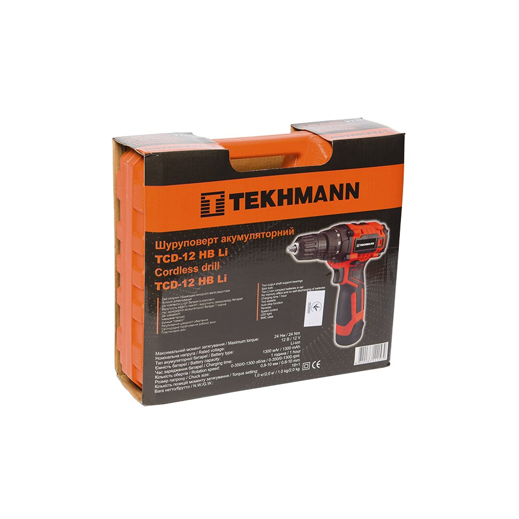 Шуруповерт Tekhmann TCD-12 HB Li (843864) - зображення 7