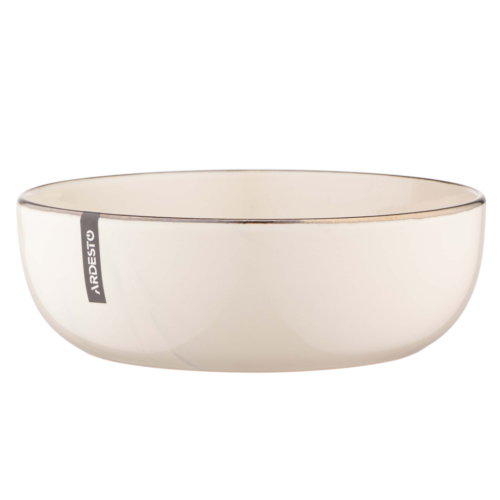 Тарілка Ardesto Marmo Бежева 19 см Супова (AR2919MRBS) - зображення 4
