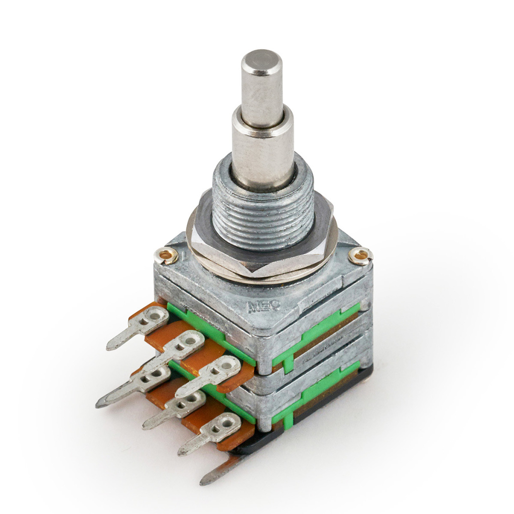 Потенціометр для гітари Warwick MEC Mono Stacked Potentiometer B100K / B100K (M85110) - зображення 1