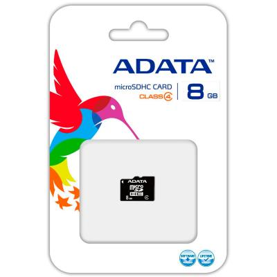 Карта пам'яті ADATA 8GB microSD class 4 (AUSDH8GCL4-R) - зображення 3