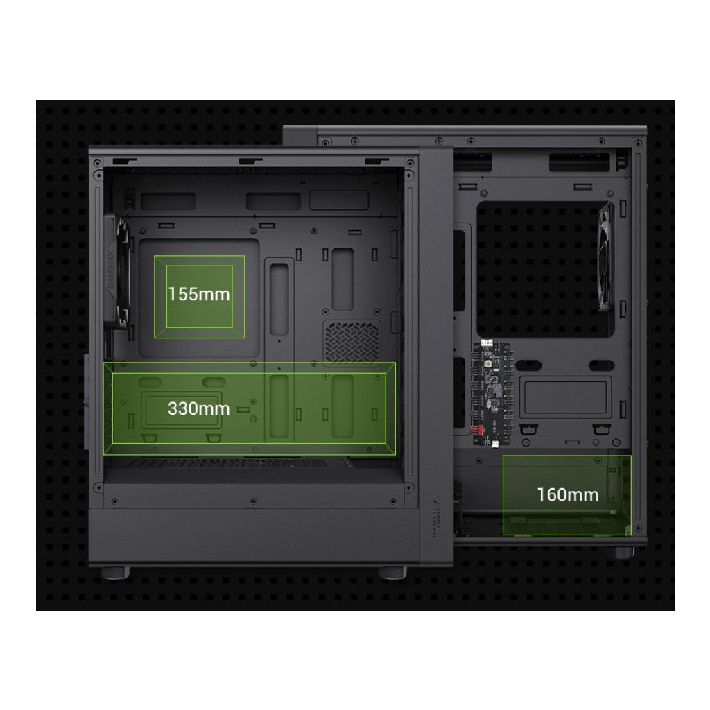 Корпус для ПК Gamemax AERIS 330 MB - зображення 10
