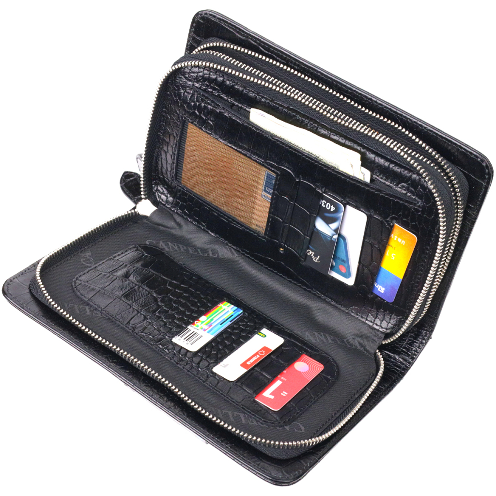 Сумка Canpellini З натуральної шкіри Чорна (21570) - зображення 7