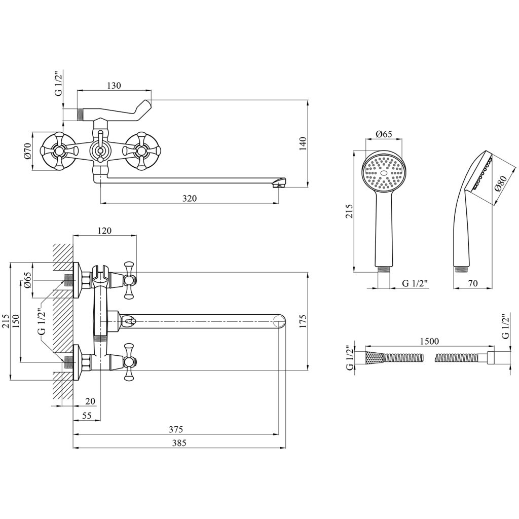 Змішувач Kroner Rhein-C072 - зображення 7