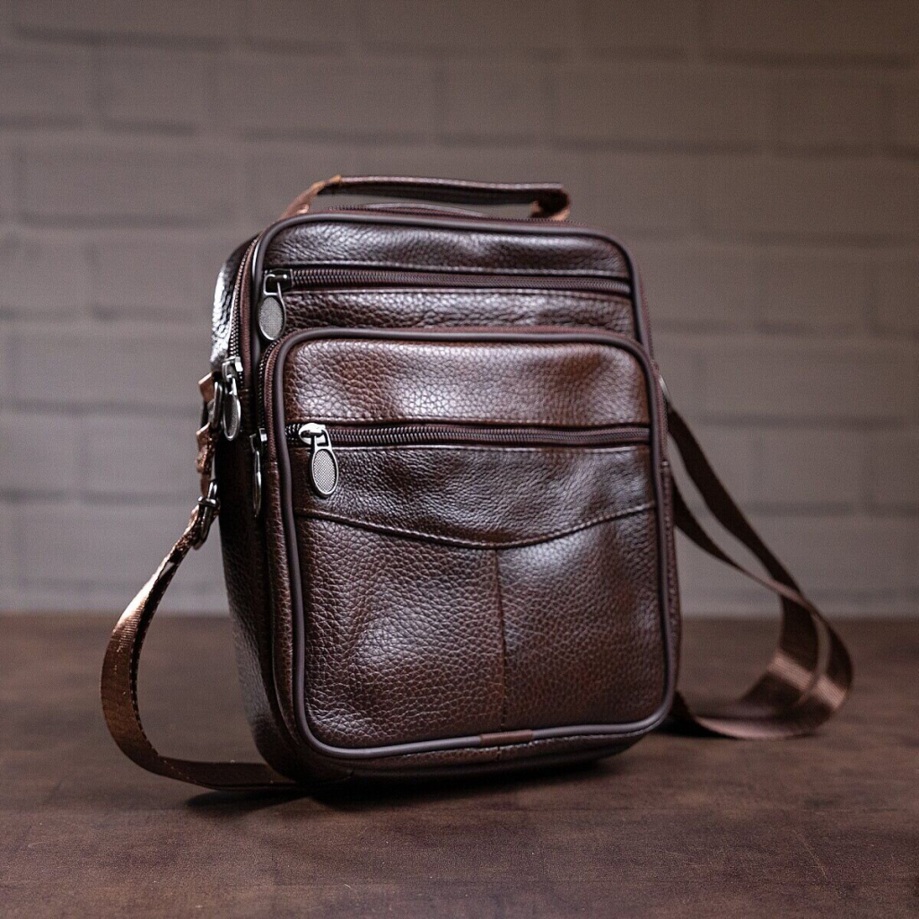 Сумка Vintage На одне відділення Коричнева (20246) - зображення 5