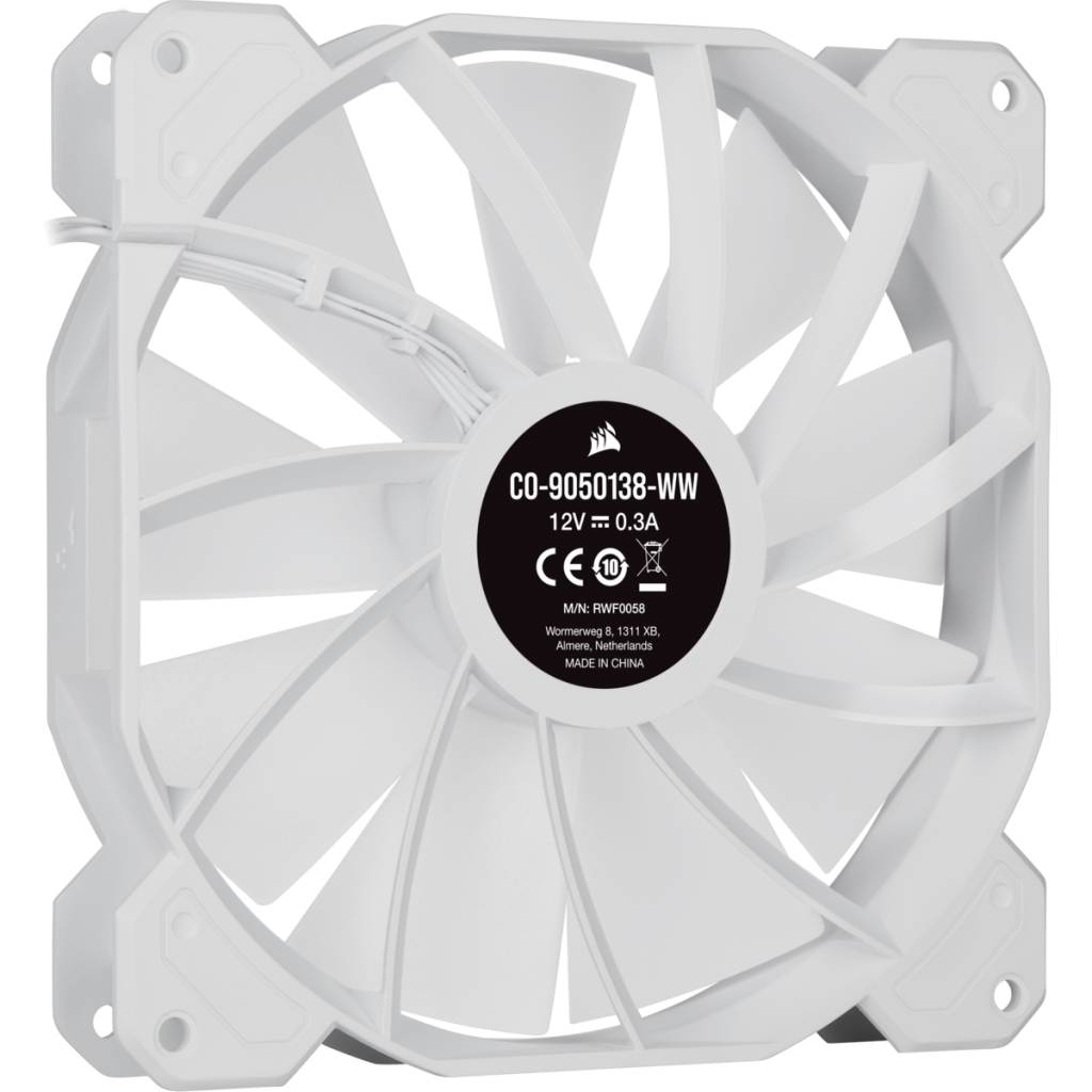Кулер до корпусу Corsair SP140 RGB ELITE White (CO-9050139-WW) - зображення 7