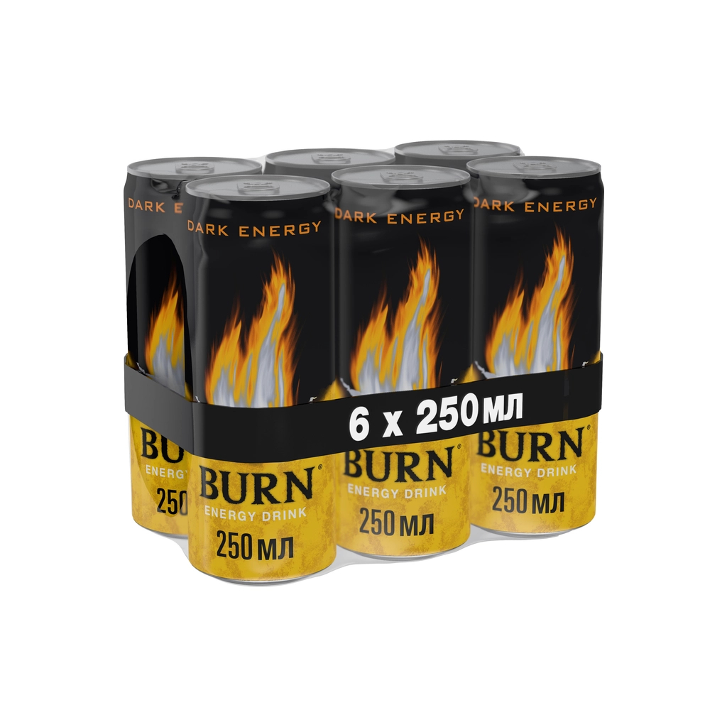 Енергетичний напій Burn Темна Енергія Безалкогольний сильногазований 250 мл (5060608749898) - изображение 3
