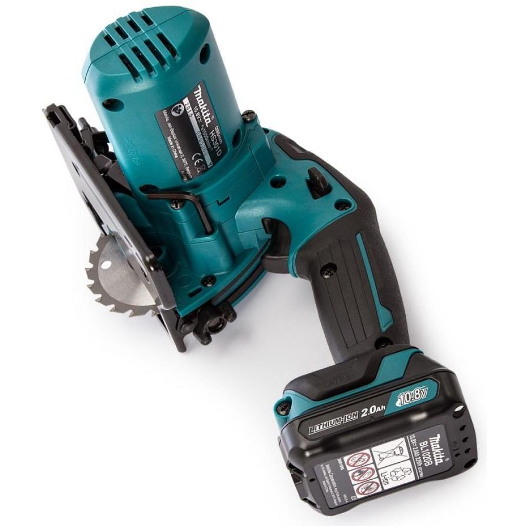 Дискова пила Makita CXT Slider, 1,5Аг х 2шт, кейс, 85мм (HS301DWYE) - зображення 3