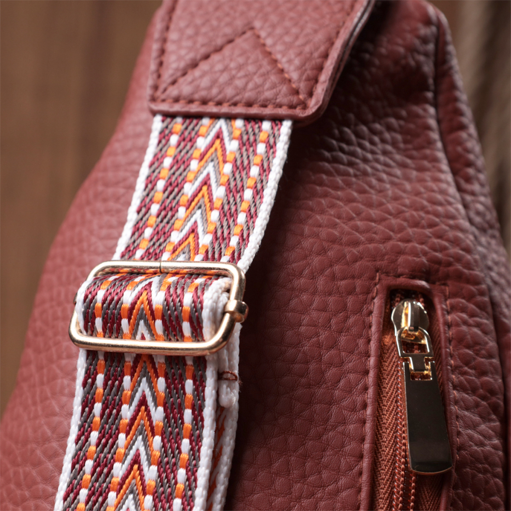 Сумка Vintage З екошкіри Бордова (22762) - зображення 11