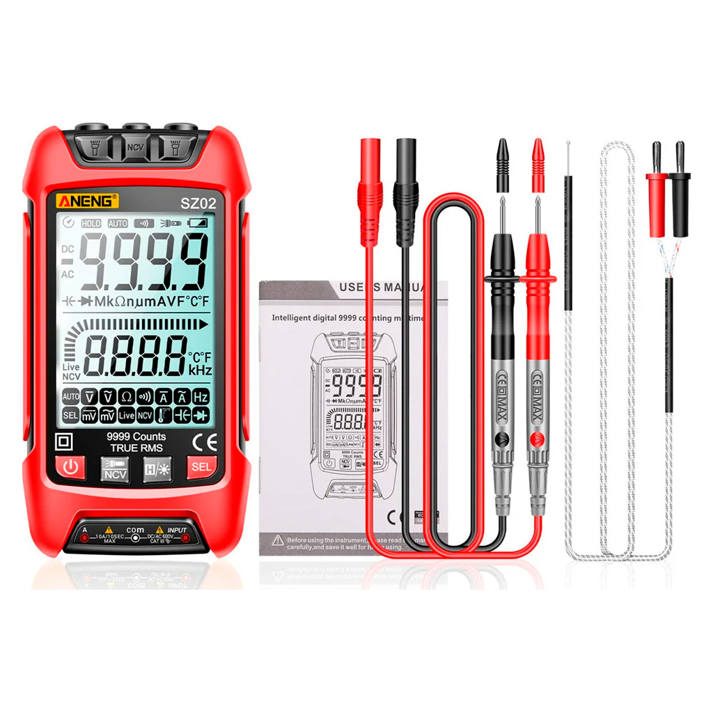 Цифровий мультиметр ANENG AN-SZ02, V, A, R, C, T, F (AN-SZ02) - зображення 2