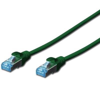 Патч-корд Digitus 0.5м, cat.5e, SF-UTP, AWG 26/7, green (DK-1531-005/G) - зображення 1