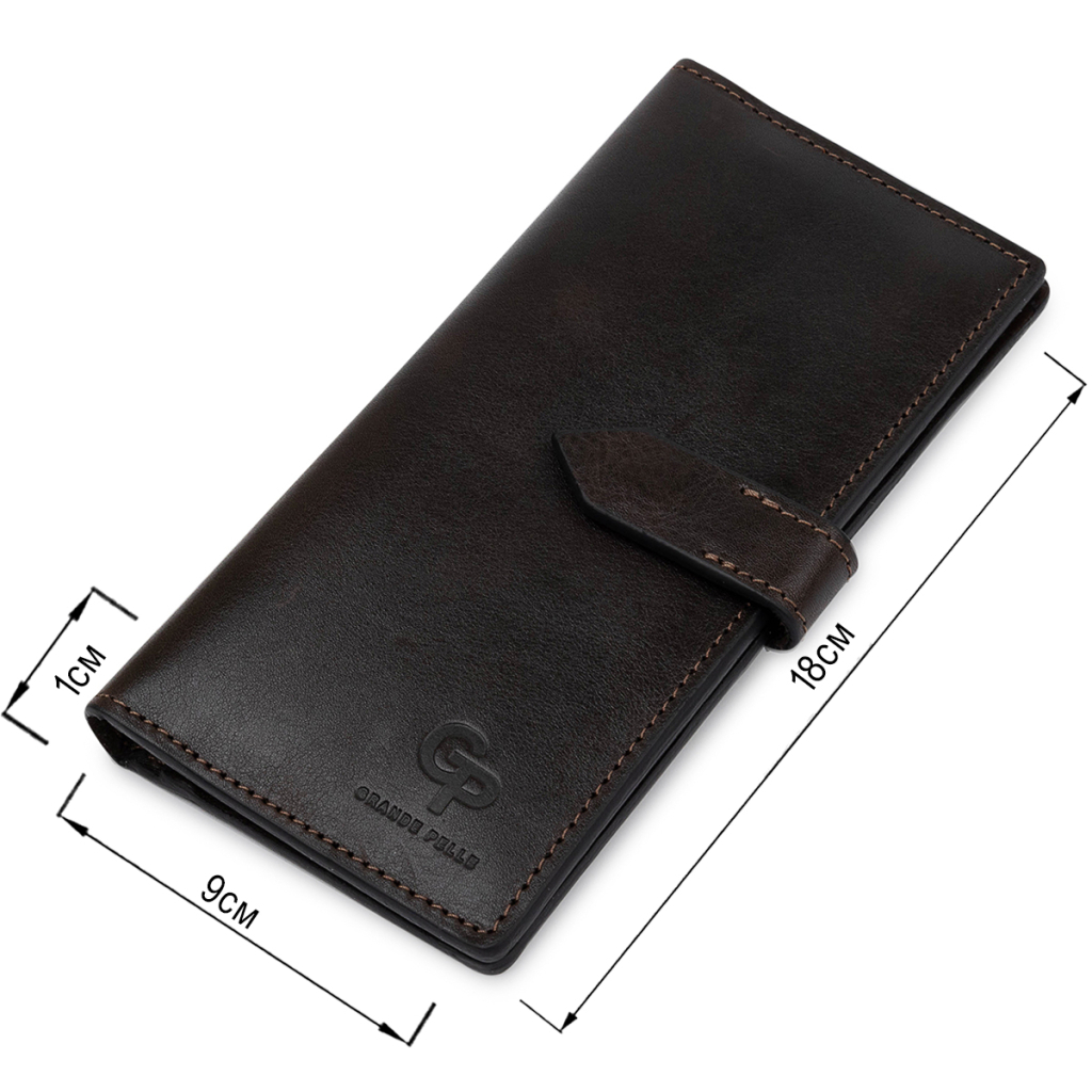 Портмоне Grande Pelle Шкіряне Коричневе (11517) - зображення 3