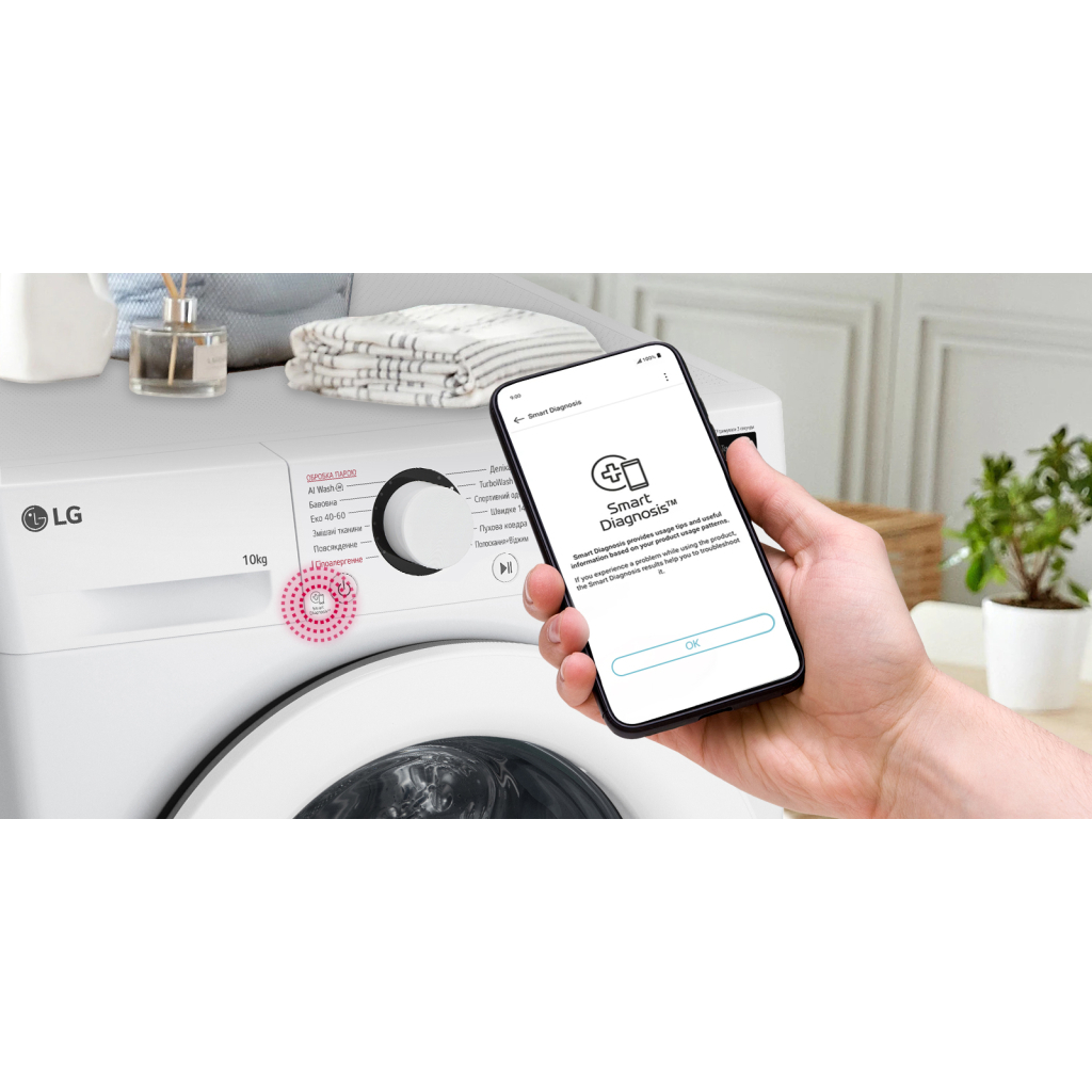 Пральна машина LG F4Y5RS3W - зображення 3