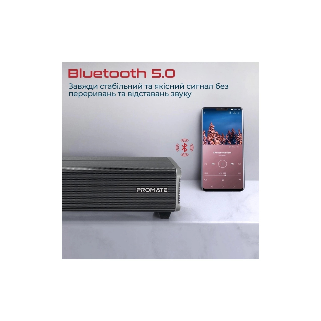 Акустична система Promate CastBar-120 Black (castbar-120.black) - зображення 4