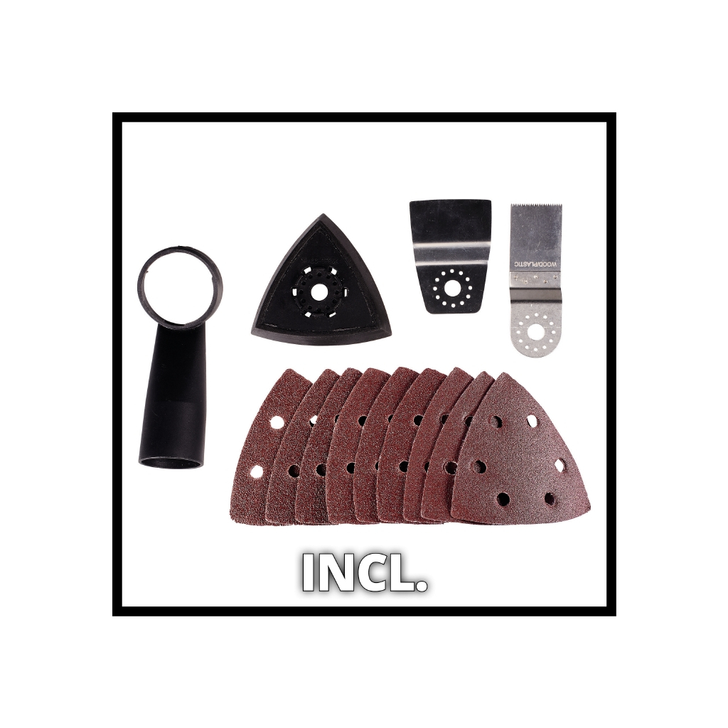 Реноватор Einhell TC-MG 250 CE, 250Вт, 11000-20000об/хв, набір насадок (4465185) - изображение 2