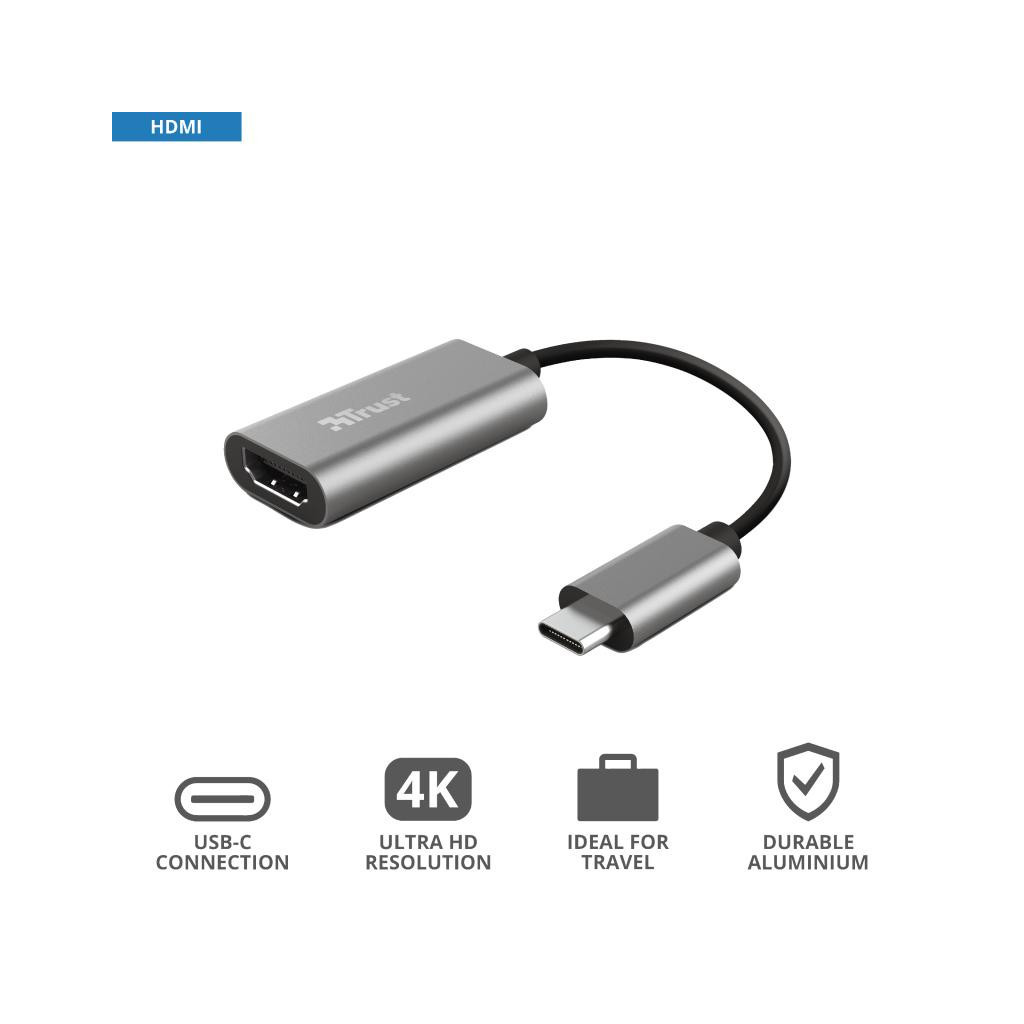 Перехідник Trust USB-C to HDMI Adapter (23774) - изображение 9