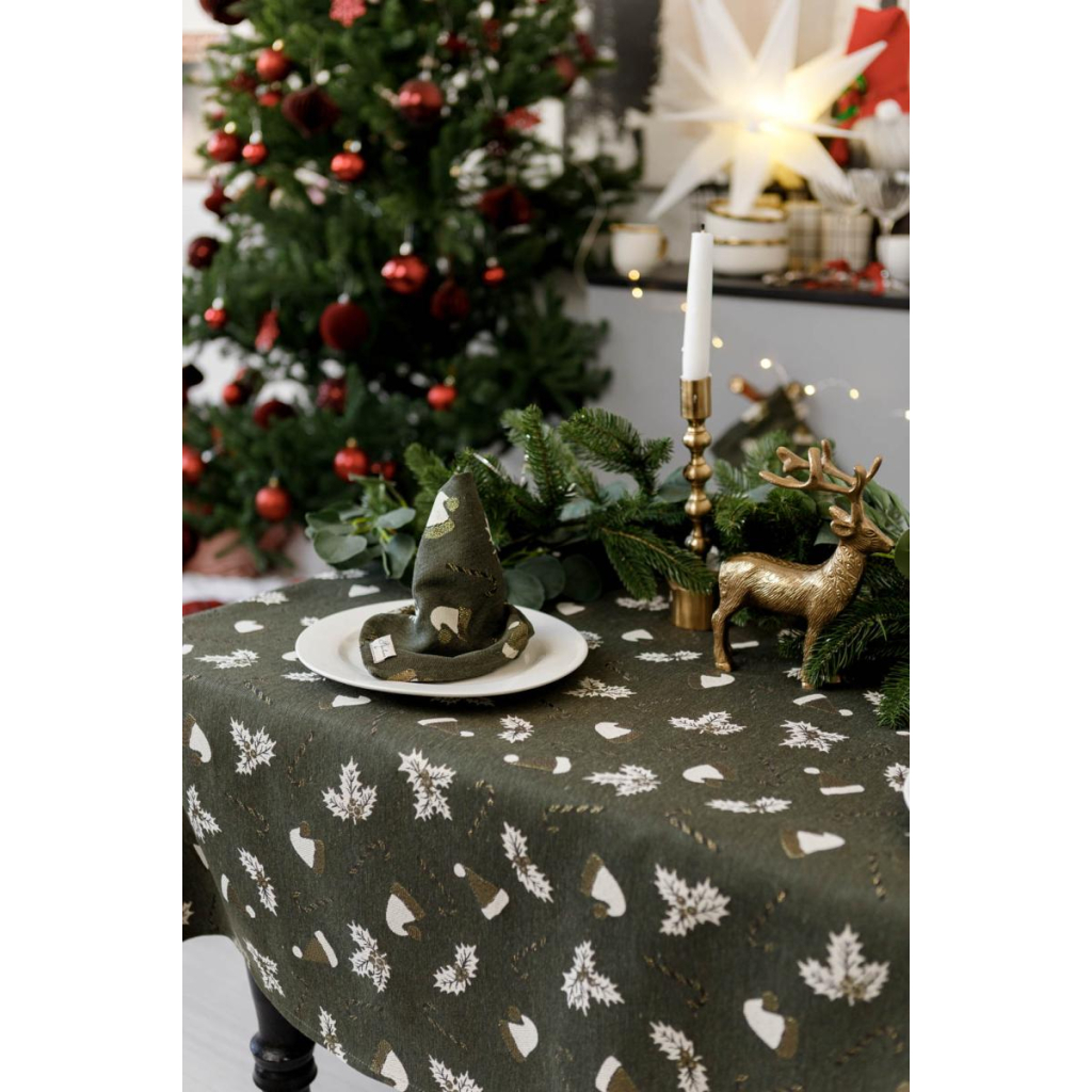 Скатертина Прованс Шапочки на зеленому 136х136 см (036854) - зображення 10