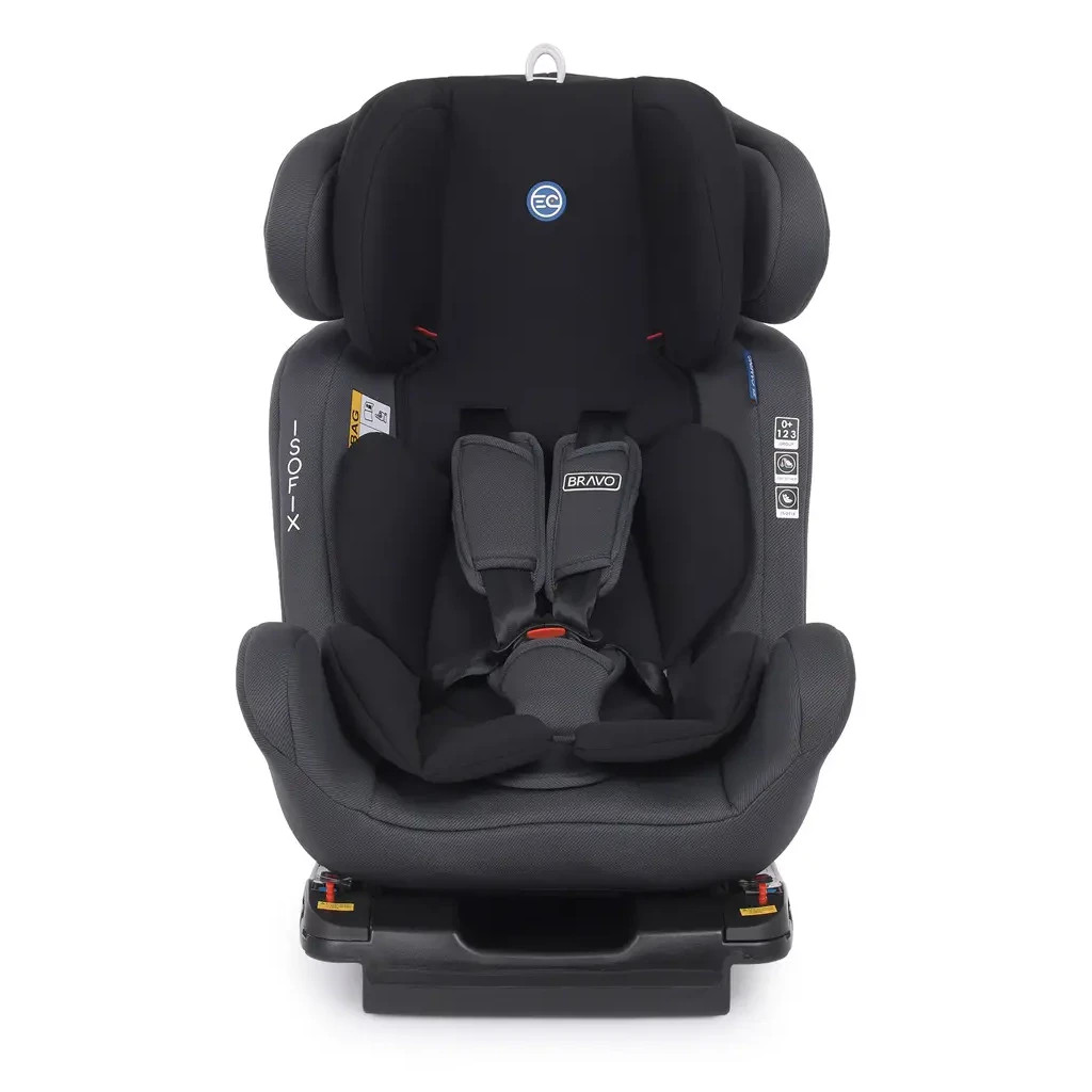 Автокрісло El Camino ME 1041 BRAVO ISOFIX 0-36 кг black - зображення 2