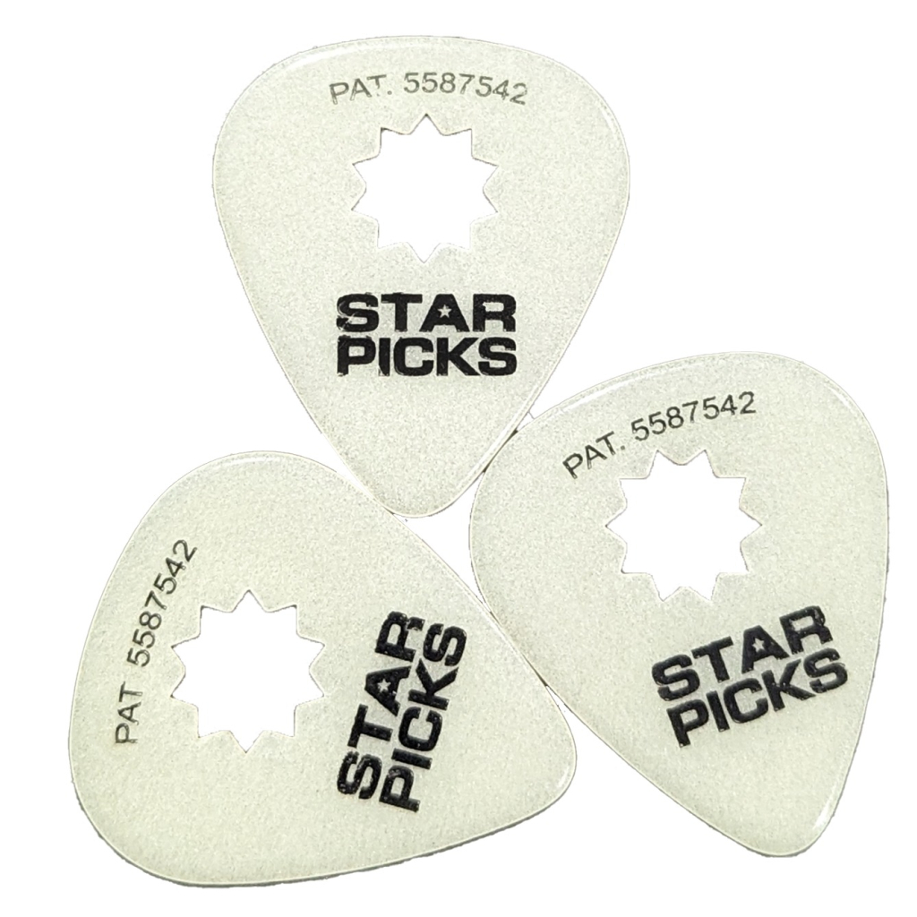 Медіатор Everly Glow In The Dark Star Pick Heavy .96mm 12 шт. (33003) - зображення 4