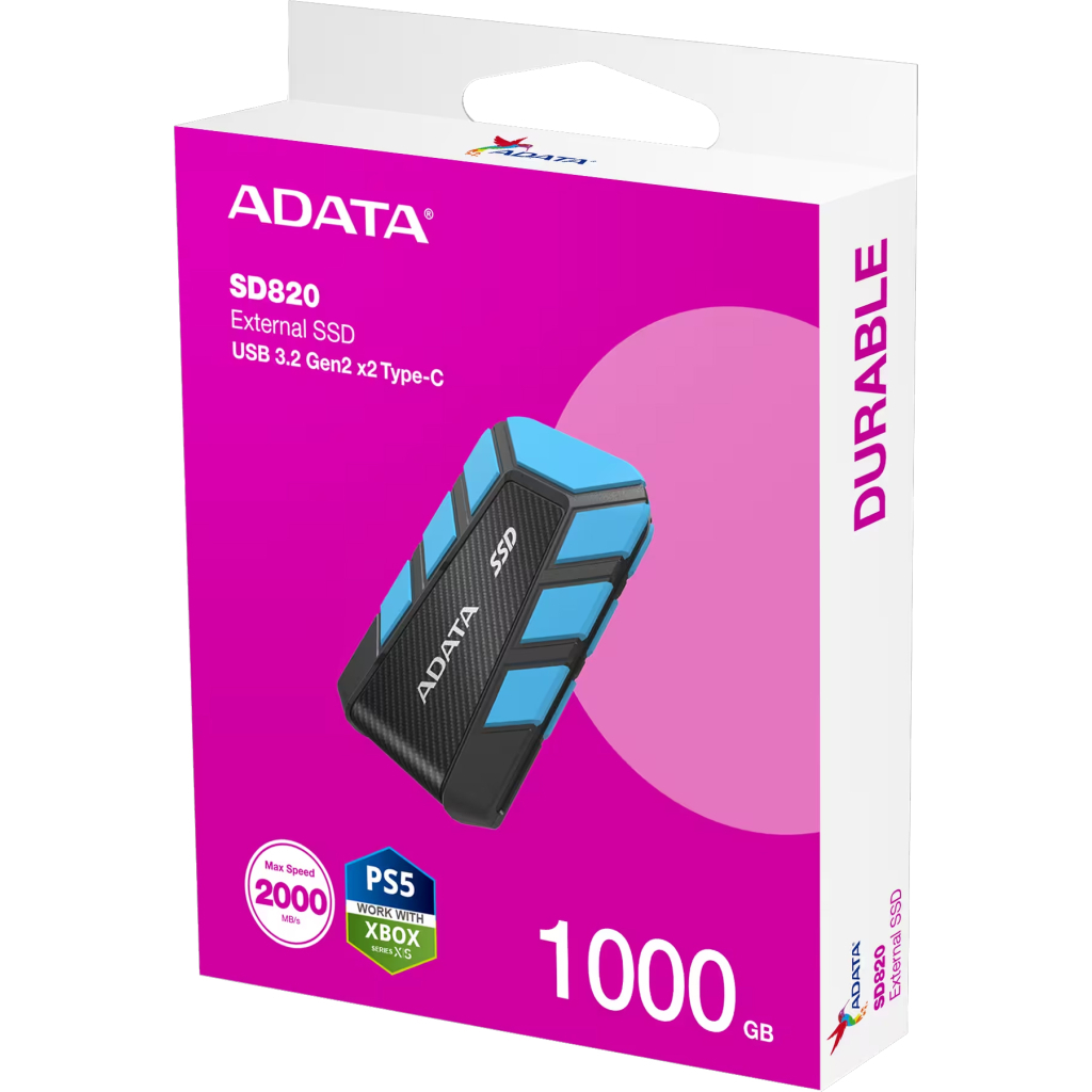 Накопичувач SSD USB 3.2 1TB SD820 ADATA (SD820-1000G-CBU) - зображення 6