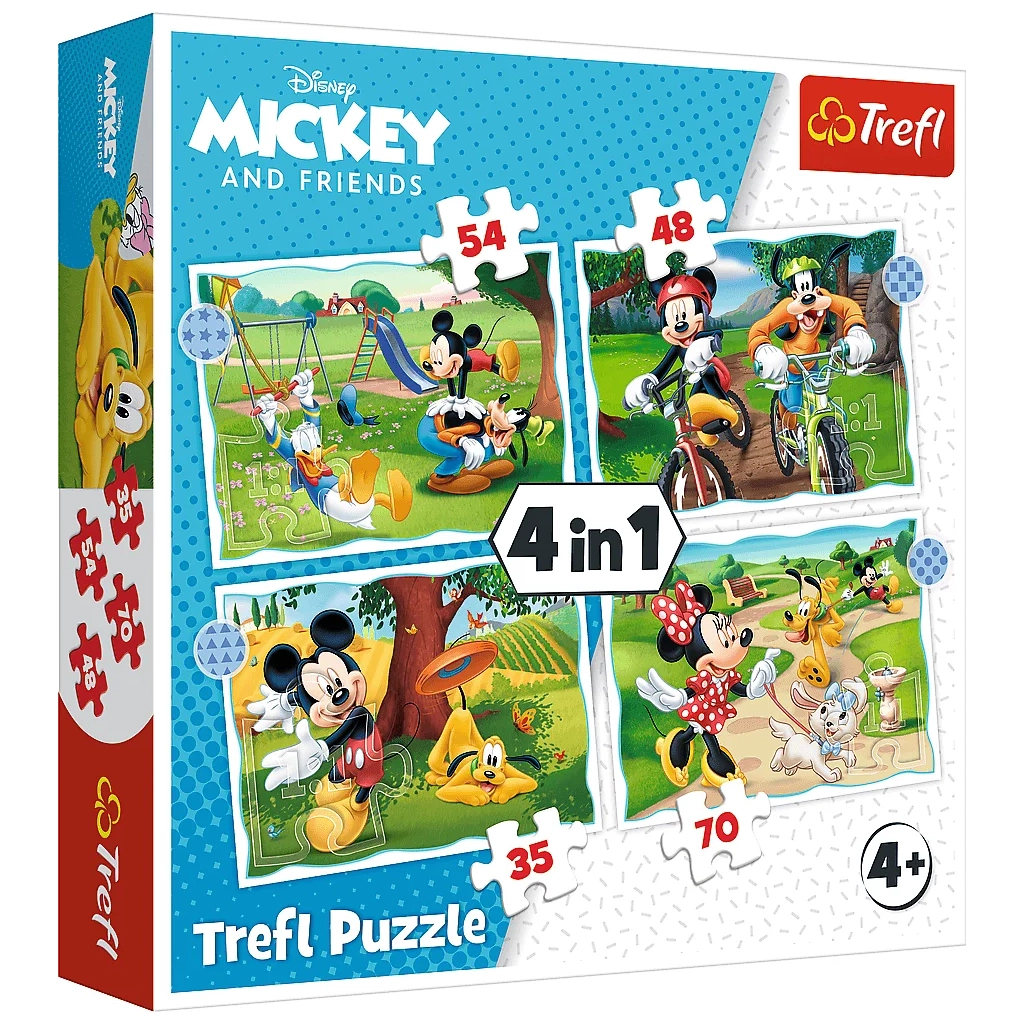 Пазл Trefl Mickey&friends Хороший день (35, 48, 54, 70) елемента (5900511346046) - изображение 1