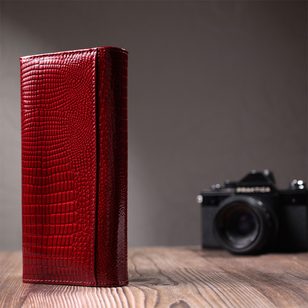 Гаманець ST Leather З натуральної шкіри Червоний (22680) - изображение 11