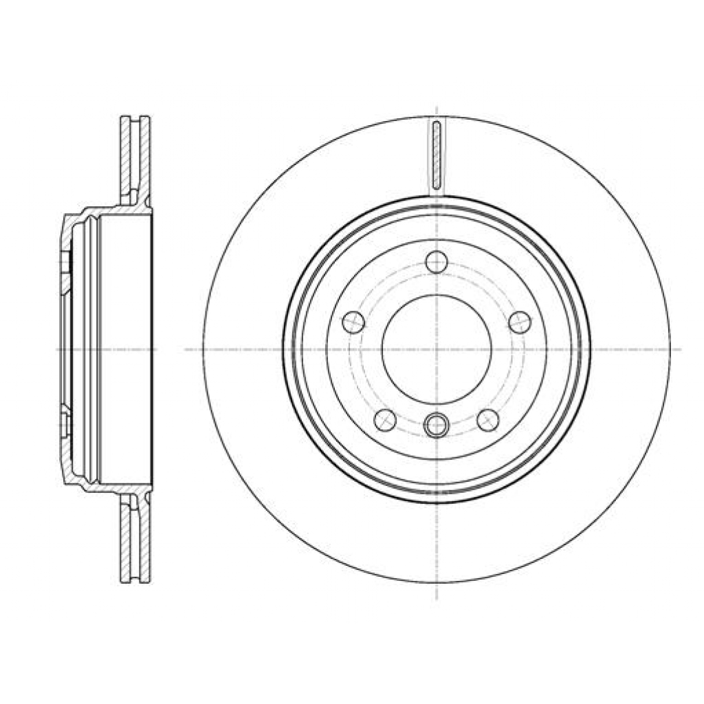 Гальмівний диск REMSA 6654.10 - зображення 1