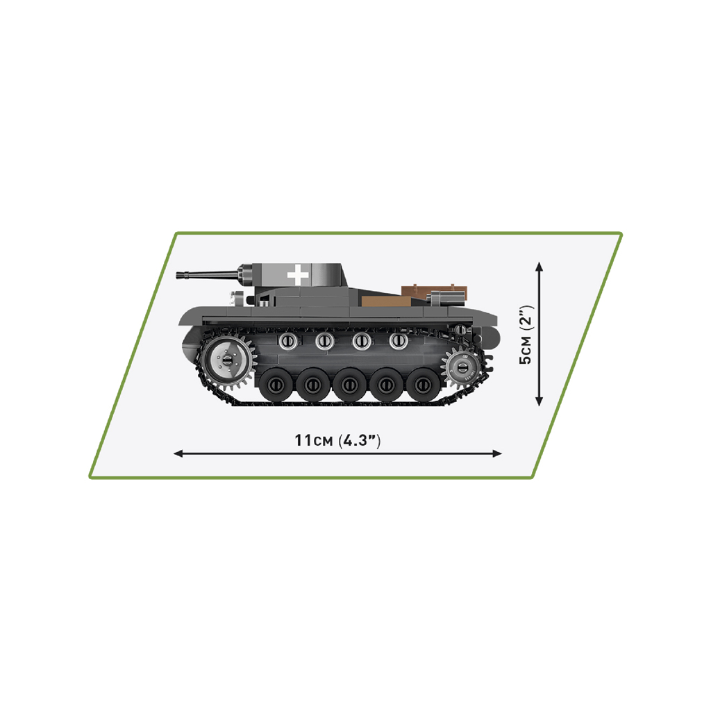 Конструктор Cobi Друга Світова Війна Танк Panzer II, 250 деталей (COBI-2718) - зображення 4