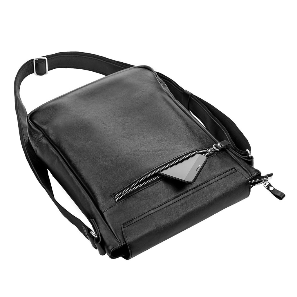 Сумка Shvigel Шкіряна Чорна (11079) - зображення 7