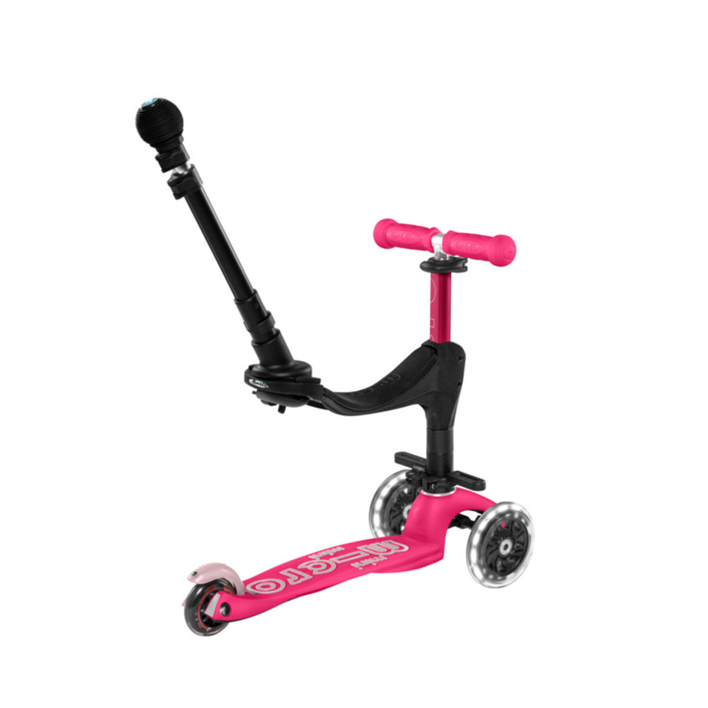 Самокат Micro Mini 3in1 Deluxe Plus LED Pink (MMD146) - зображення 2