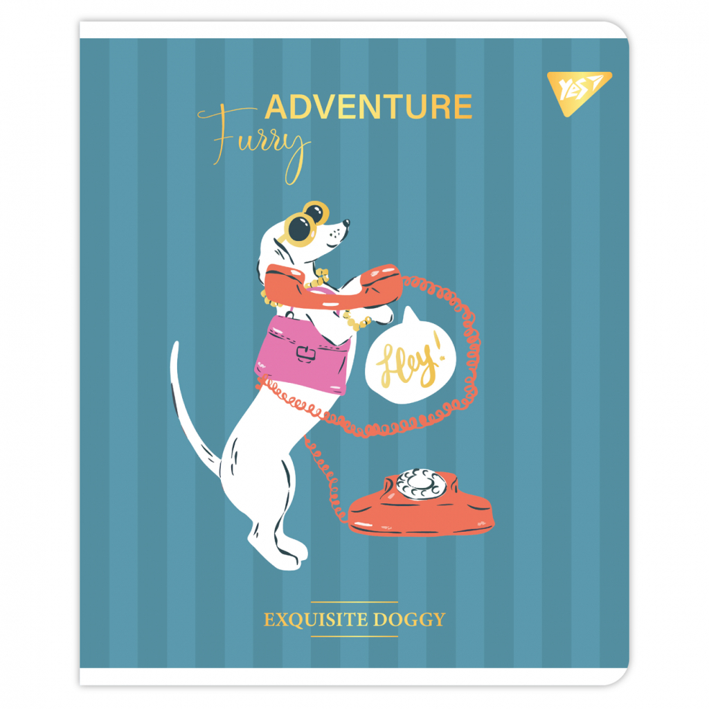 Зошит Yes Exquisite doggy 18 аркушів лінія (767528) - зображення 6
