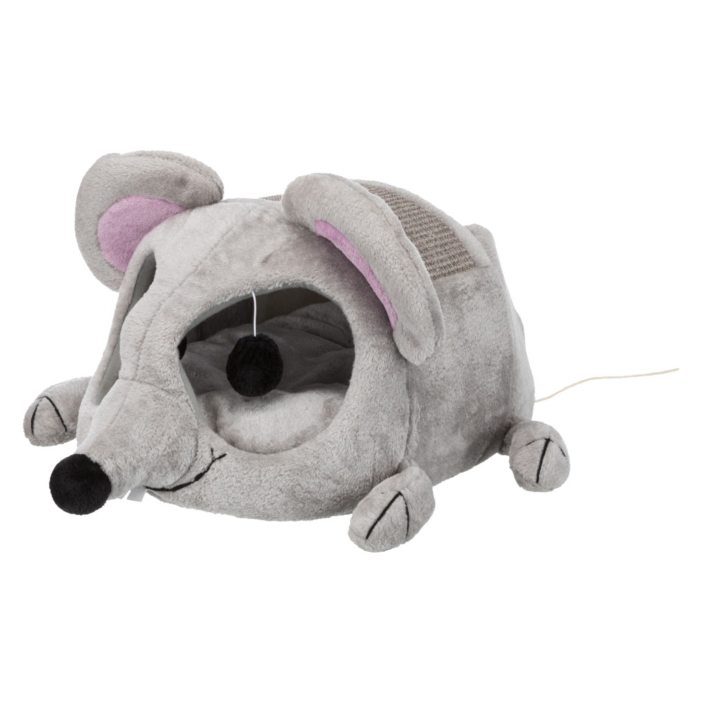 Будиночок для тварин Trixie Lukas з дряпкою 35х33х65 см (сірий) (4011905362908) - изображение 1