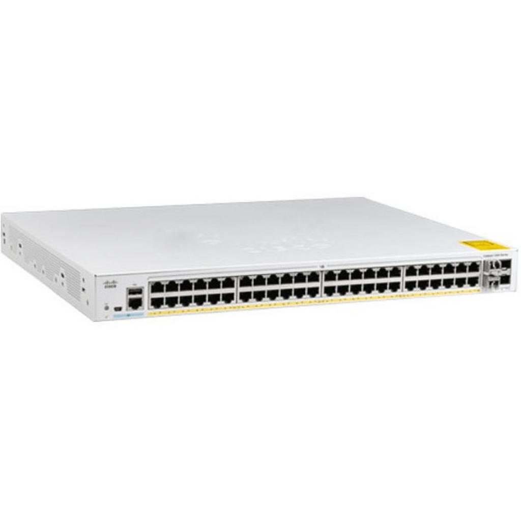 Комутатор мережевий Cisco C1000-48T-4X-L - зображення 1