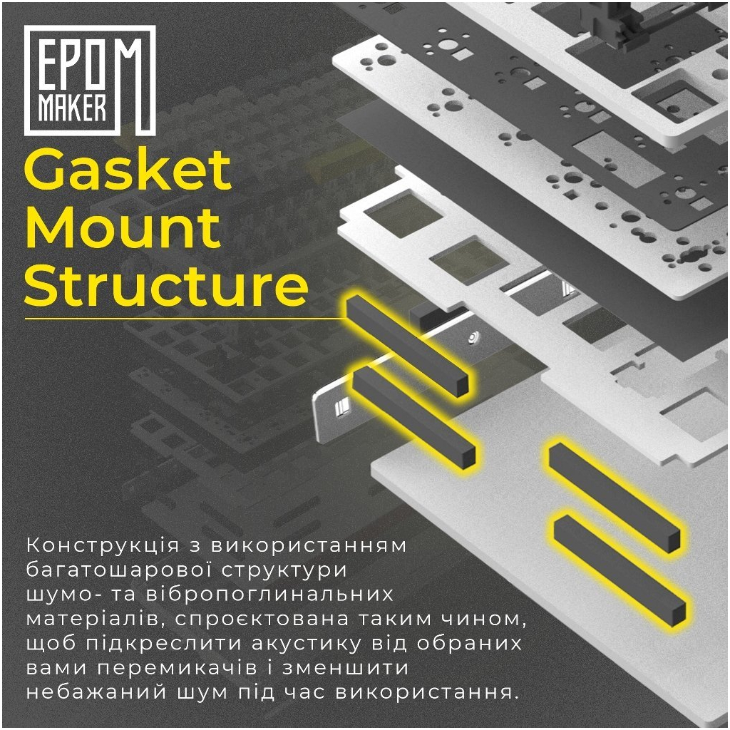 Клавіатура Epomaker Shadow-S TKL Mulan Switch Hot-Swap LCD Screen RGB Wireless/Bluetooth/USB UA Pink (SHS-P-WL) - зображення 5