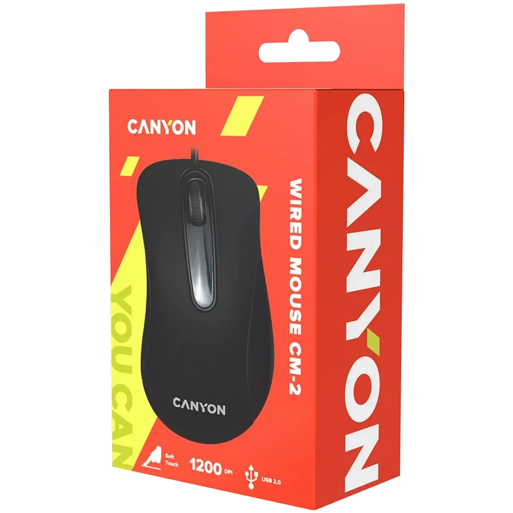 Мишка Canyon CNE-CMS USB Black (CNE-CMS2) - зображення 3