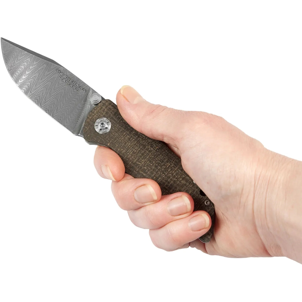 Ніж Boker M4 Sherman Damascus (110662DAM) - зображення 5