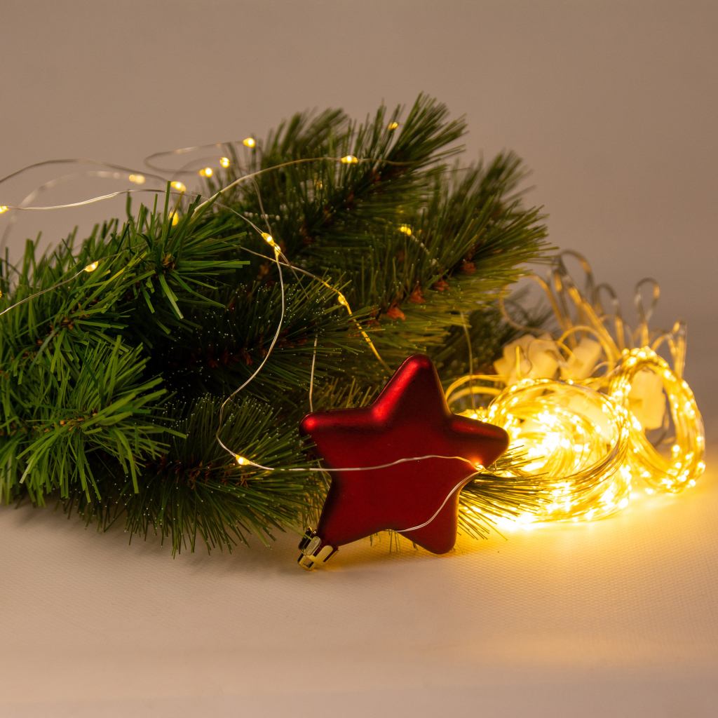 Гірлянда Chomik Штора" 150 LED теплий білий, 3x1,5 м, USB, з пультом, IP20, від мережі (5900779898479) - зображення 3