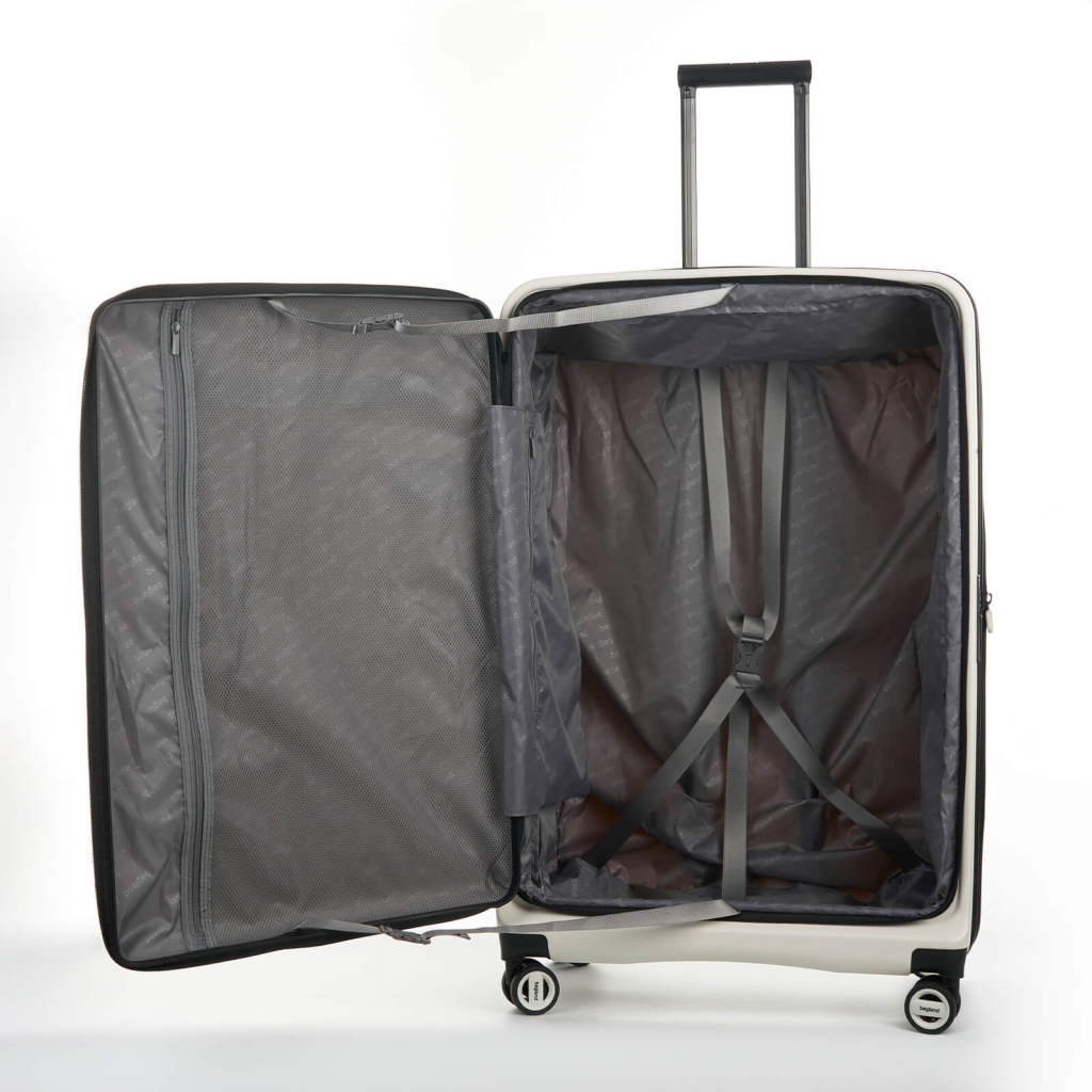 Валіза Bagland велика 96 л біла (1140521763) - зображення 6