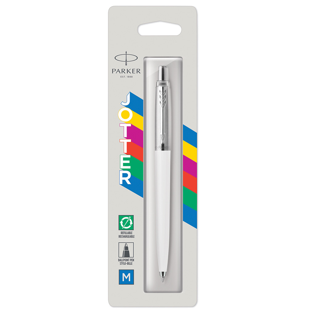 Ручка кулькова Parker JOTTER 17 Original White CT BP блистер (15 036) - зображення 2