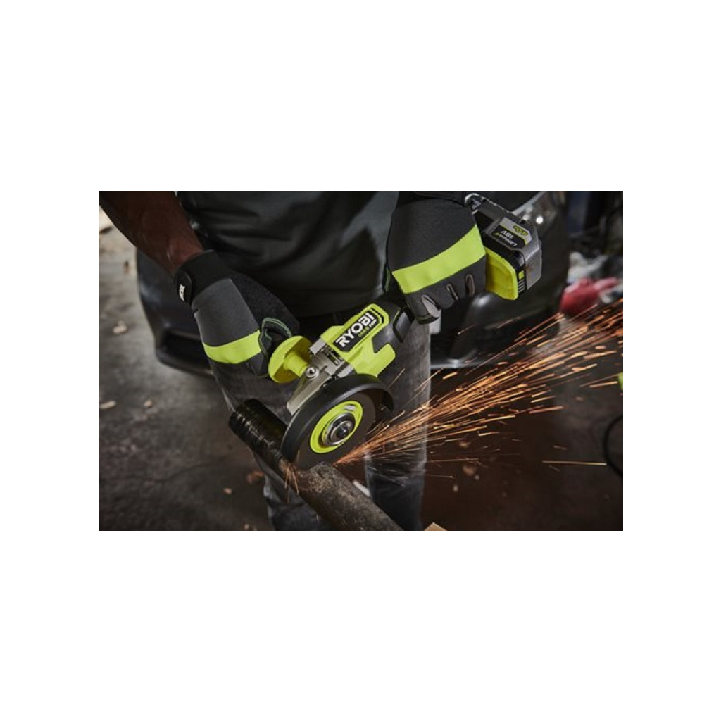 Шліфувальна машина Ryobi RAG18X-0, 18В ONE+ НР, безщіткова, 125мм (без АКБ та ЗП) (5133005011) - зображення 5