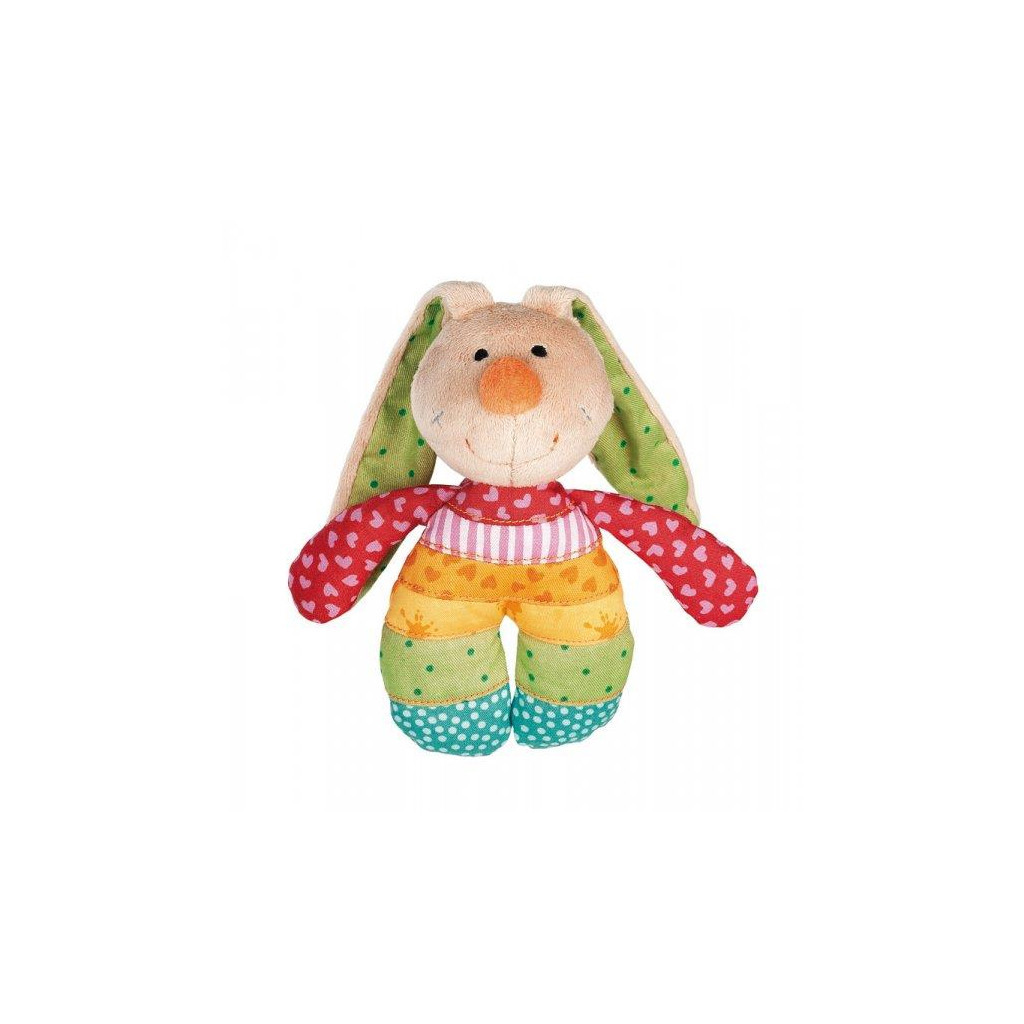 М'яка іграшка Sigikid Кролик із брязкальцем 15 см (40578SK) - зображення 1