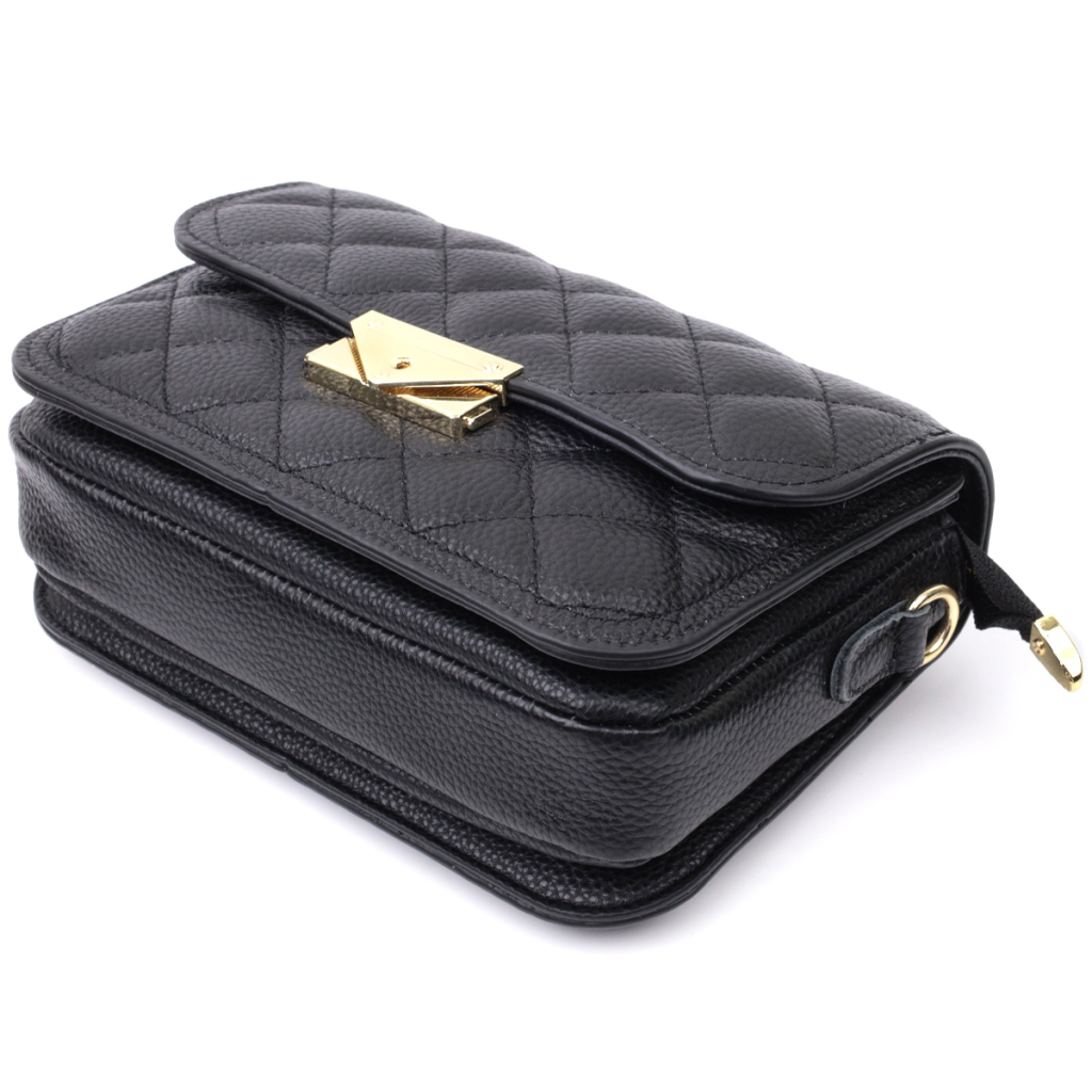 Сумка Vintage З натуральної шкіри Чорна (22671) - зображення 7