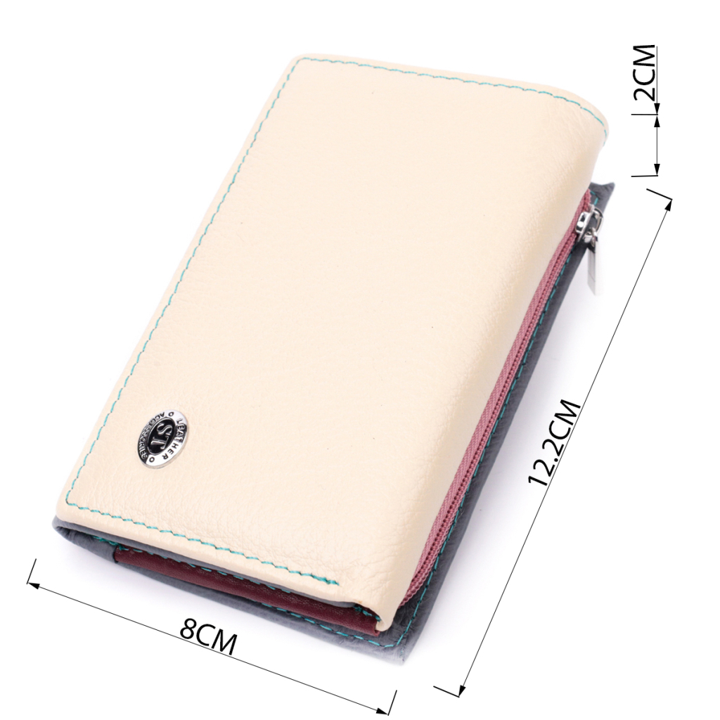 Гаманець ST Leather З натуральної шкіри Різнобарвний (19461) - зображення 3