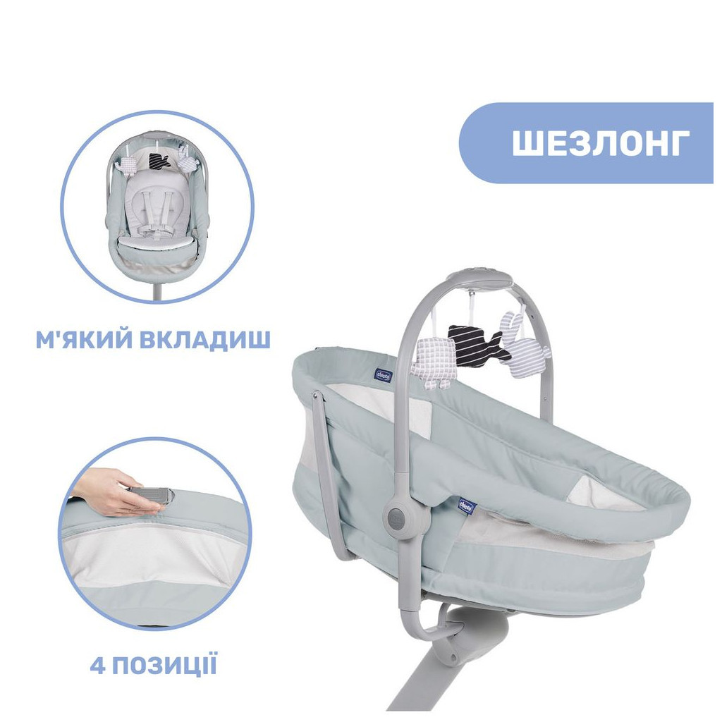 Ліжечко Chicco Baby Hug Air 4 в 1 біле (79193.24.00) - зображення 4